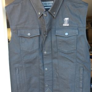 Harley Davidson denim vest